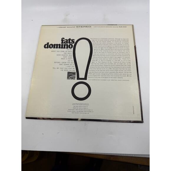 Fats Domino – Fats Domino! Vinyl Record Album - Picture 2 of 4